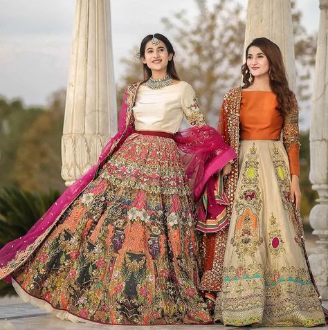 U&K on Instagram: “Which look you'll like to create for  wedding season 🌸🌸🌸 We have compiled ten ways you guys can style lehnga and shararas this wedding…” Party Wear Dresses Pakistani, Party Wear Pakistani, Dresses Pakistani, Shadi Dresses, Pakistani Formal Dresses, Asian Bridal Dresses, Latest Bridal Dresses, Pakistani Wedding Outfits, Pakistani Dresses Casual