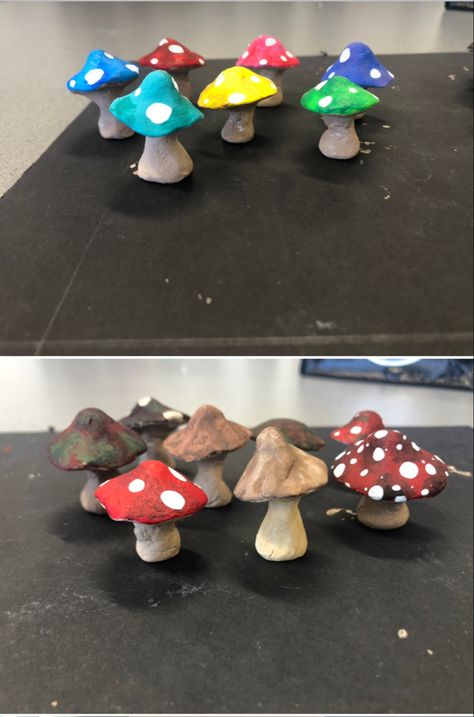 Cutestudios crafts: mushrooms made from clay #mushrooms #clay #claycrafts #crafts Mushrooms Clay, Clay Mushrooms, Clay Models, Sand Clay, Salt Dough, Clay Crafts, Dough, Baby Mobile, Stuffed Mushrooms