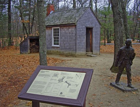 Woodland Display, Fall Foliage Trips, Shepherd Huts, Walden Pond, Historical Homes, Road Trip Camping, New England Fall, Tiny Cottage, Shepherds Hut