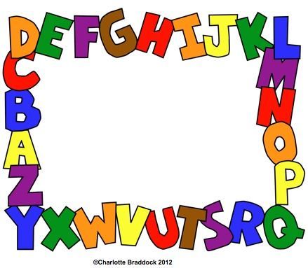 alphabet border Clip Art Freebies Printables, Letter Borders, Clipart Borders, Alphabet Frames, Alphabet Phonics, Border Clipart, Abc Printables, School Clipart, Beginning Of School