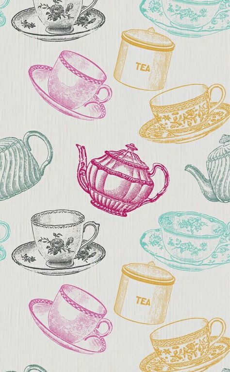 Tea Tea Cup Drawing, Tea Wallpaper, Tea Illustration, Tea Crafts, Sparkle Wallpaper, Tea Party Theme, Drawings Ideas, Iphone Pictures, Tea Packaging