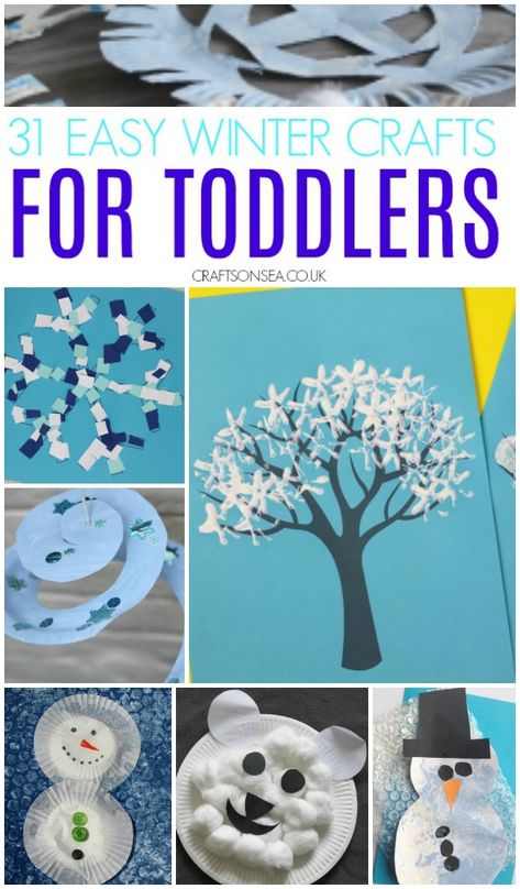 Winter craft and art ideas perfect for toddlers and preschool #toddlers #kidscrafts Winter Activities For Toddlers, Winter Crafts For Toddlers, Easy Winter Crafts, Fun Winter Crafts, January Crafts, Crafts For Toddlers, Toddler Arts And Crafts, Winter Preschool, Toddler Winter