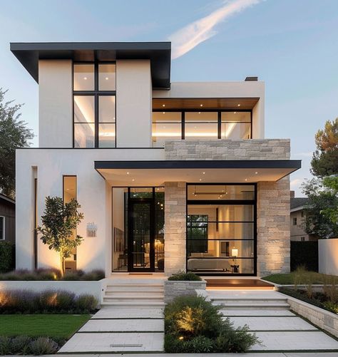 Contemporary House Exterior Design, Home Facade, Dream House Modern, Birth Order, Architectural Materials, Contemporary House Exterior, Latest House Designs, Modern House Facades, American House