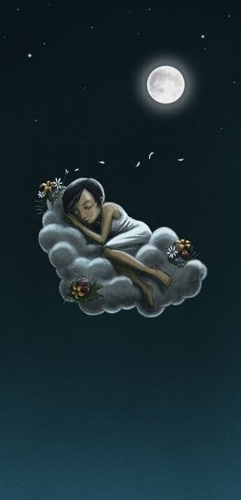 sleeping on a cloud under the moonlight. Under The Moonlight, Moon Pictures, Good Night Moon, Moon Lovers, Sun And Stars, Beautiful Moon, Moon Magic, Moon Art, Whimsical Art