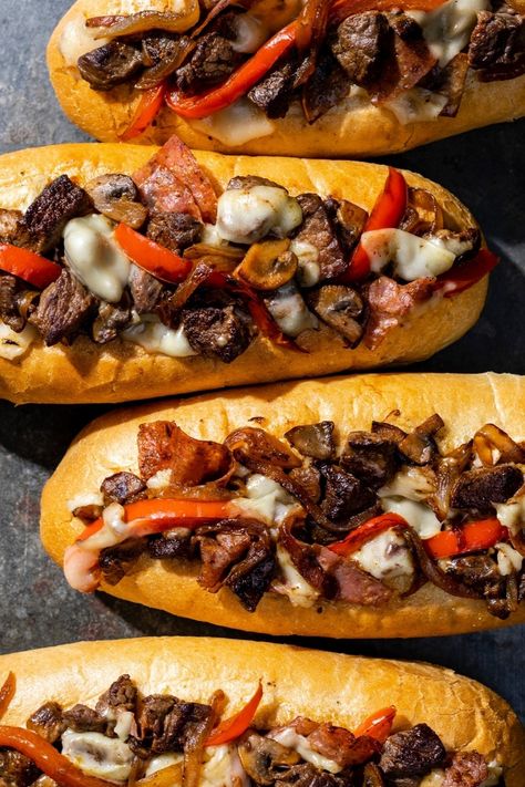 Subs Sandwiches, Steak And Cheese, Cooks Country Recipes, Donut Toppings, Sandwhich Recipes, Portsmouth New Hampshire, Steak Tips, Cookie Toppings, Gourmet Sandwiches