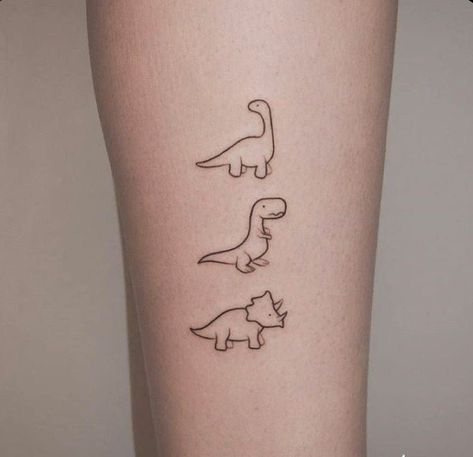 Single Tattoo, Poked Tattoo, Street Curb, T Rex Tattoo, Stick Poke Tattoo, Stick And Poke Tattoo, Dinosaur Tattoos, Cute Tattoo, Tattoo Needle