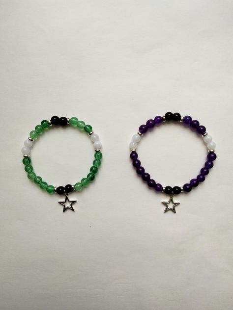 Cute Bracelet Ideas For Couples, Bead Matching Bracelets, Matching Bracelet Ideas, Beast Boy And Raven, Pulseras Ideas, Girly Bracelets, Matching Couple Bracelets, Boys Bracelets, Diy Friendship Bracelets Tutorial