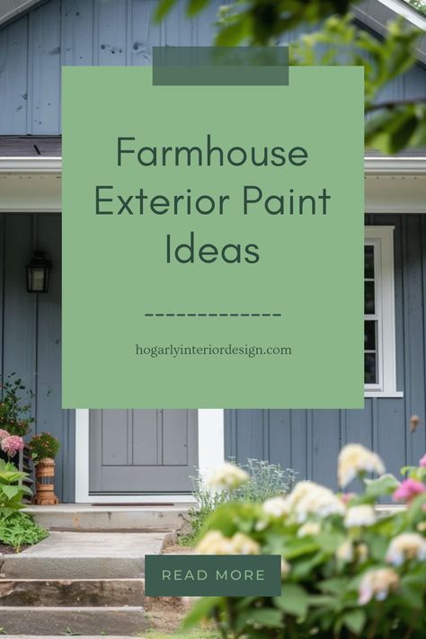 Explore lovely farmhouse exterior paint ideas to enhance your home's curb appeal. Discover color palettes that rejuvenate your countryside home's charm. Front Porch Paint Colors Farmhouse, Outdoor Paints For House, Cute Country Cottage Exterior, Exterior Wood House Colors, Exterior Paint And Trim Combinations, Craftsman House Paint Colors, Historical Exterior House Colors, Exterior Paint Colors For House With Black Garage Door, Timeless Home Exterior Colors