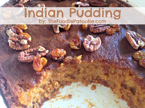 February 17: National Indian Pudding Day | Indian Pudding Indian Pudding Recipe, February Food, Food Lessons, Indian Pudding, Holiday Challenge, Food Holidays, Baked Custard, Custard Pudding, Thanksgiving Time