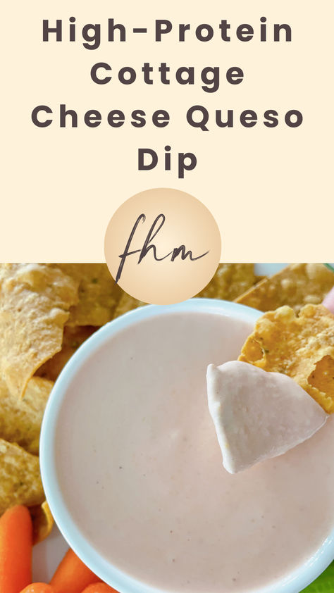 3 ingredients are all it takes to whip up a batch of our flavorful High Protein Cottage Cheese Queso Dip. With 15g of protein per serving, this is the perfect way to enjoy the queso dip while still hitting your goals! Protein Dips, Protein Queso, Cottage Cheese Queso Dip, Cheese Queso Dip, Cottage Cheese Queso, Healthy Macros, Protein Cottage Cheese, Cheese Queso, Healthy High Protein Meals