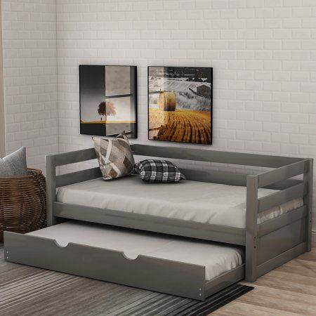 Divan Cama, Pop Up Trundle, Twin Size Daybed, Full Size Daybed, Wooden Daybed, Twin Daybed With Trundle, Daybed With Drawers, Sofa Bed Frame, Daybed Bedding