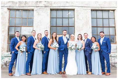 Blue Shade Wedding Theme, Light Blue Wedding Bridal Party, Slate Blue Bridal Party, Baby Blue Bridesmaids, Wedding Palette Blue, Light Blue Wedding Theme, Baby Blue Wedding Theme, Baby Blue Bridesmaid Dresses, Slate Blue Wedding