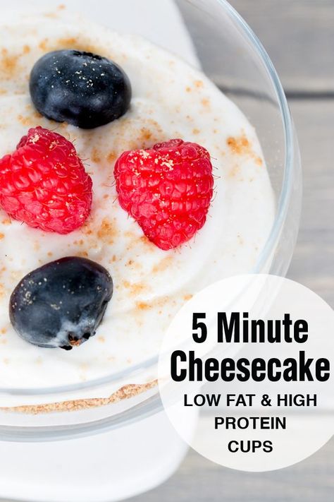 Low Fat Cheesecake, Low Calorie Cheesecake, Cheesecake Healthy, Low Fat High Protein, Dessert Quick, High Protein Cheesecake, High Protein Yogurt, Cottage Cheese Desserts, Low Fat Protein