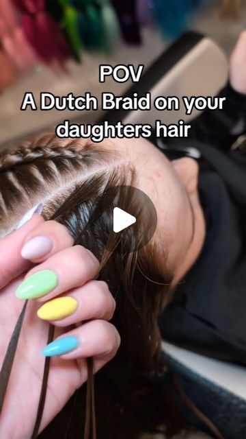 Dutch Braids Short Hair, Dutch Braid Styles, Dutch Braid Bun, Wedding Braid, Short Hair For Kids, Easy Bun Hairstyles For Long Hair, Two Braid Hairstyles, Dutch Braid Hairstyles, Braiding Your Own Hair