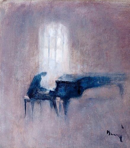 Finnish Art, Piano Art, Contemporary Impressionism, Piano Player, Musical Art, Hur Man Målar, Grand Piano, Art Music, Figure Painting