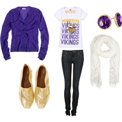 One Of My Many Minnesota Vikings Game Day Outfit :) Vikings Game Day Outfit, Girly Curtains, Vikings Outfit, Viking Girl, Mn Vikings, Viking Baby, Purple Pride, Vikings Game, Minnesota Vikings Football