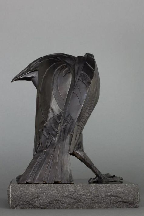 Hitesh Durgani, Raven Bird, Crow Art, Bird Carving, Raven Art, Crows Ravens, Foto Art, Bird Sculpture, Native Art