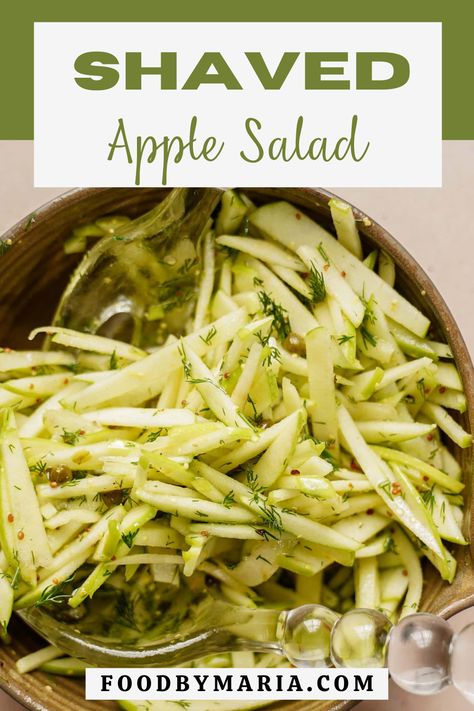 Granny Smith Apple Slaw, Things To Make With Granny Smith Apples, Granny Smith Recipes, Granny Smith Apple Salad, Green Apple Recipes Granny Smith, Recipes With Green Apples Granny Smith, Vegan Apple Salad, What To Make With Green Apples, Green Apple Salad Recipes