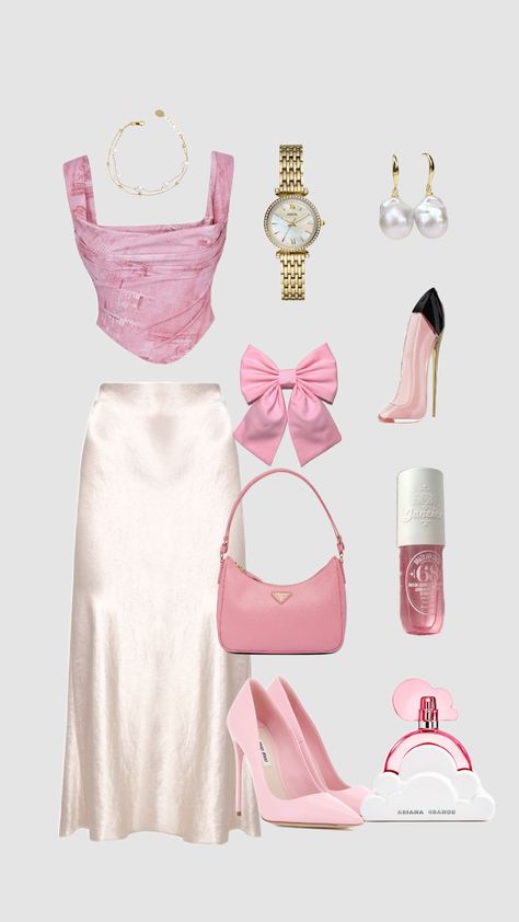 Trendy Dressy Outfits, Pastel And White Outfits, Barbie Outfit Inspo Aesthetic, Croatia Fits, Silk Skirt Outfit, Hilarious Pictures, Skirt Silk, Not Funny, Aesthetic Fits