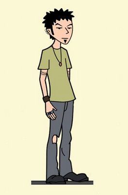 Trent from Daria! This explains why so many of my first crushes were on tall skinny guys in rock bands. Love him :) Trent From Daria, Daria Costume, Trent Lane, Daria Mtv, 90s Cartoon Characters, Daria Morgendorffer, My Father's Daughter, Arte Van Gogh, Cartoon World