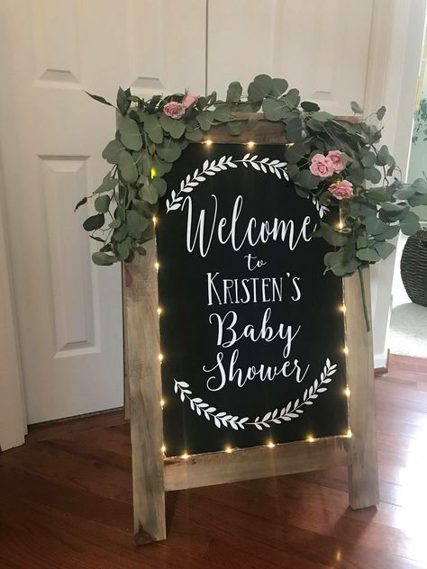 Baby In Bloom Chalkboard Sign, Baby Shower Chalkboard Sign Ideas, Chalkboard Baby Shower Sign, Baby Shower Welcome Sign Chalkboard, Baby Shower Sign Ideas, Baby Shower Sandwiches, Baby Shower Chalkboard Sign, Dark Forest Fairy, Baby Shower Chalkboard