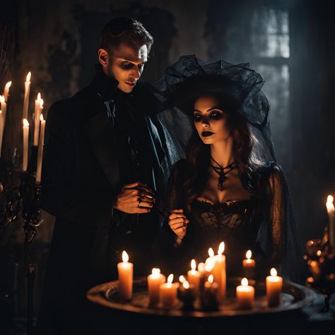 Witch And Warlock Costumes Couple, Witch And Warlock, Witchy Vibes, Halloween Night, Trick Or Treat, Halloween Party, Halloween Costumes, Best Friends, Witch