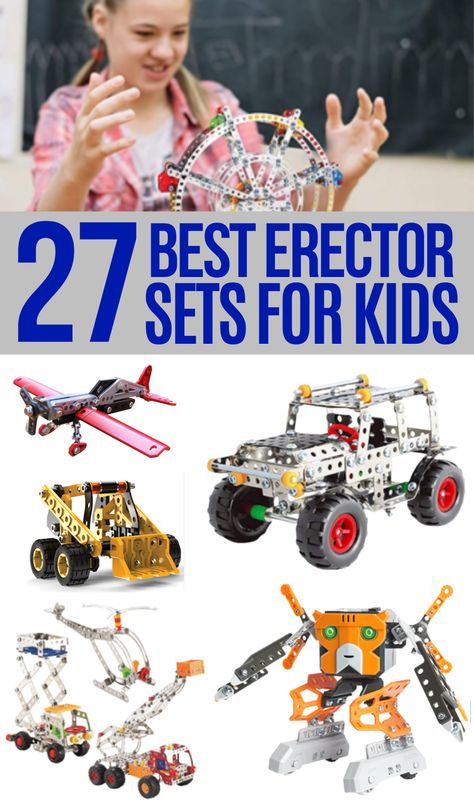 Are you having a hard time trying to find the best erector sets for your kids? If so, you’ll want to check out our detailed guide below to find the best sets that are available, right now! You can also find a handy buying guide section at the end which provides you with some additional information to ensure you find one of the best erector sets for kids. Ducati Monster 1200, Cool Toys For Boys, Erector Set, Creative Thinking Skills, Model Building Kits, Best Kids Toys, Robot Toy, Thinking Skills, Problem Solving Skills