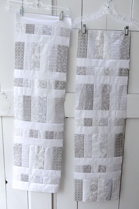 I had a vision for this quilt that I wanted something light and airy that reminded me of fresh white laundry hanging on a clothesline – lots of whites and light greys and nothing else. There … Modern Gray And White Neutrals Quilt, Neutral Tone Quilts, Monochromatic Quilt Ideas, Low Volume Quilt Pattern, Monochromatic Quilt Patterns, Neutral Quilt Patterns, Neutral Colored Quilt, Monochromatic Quilts, Grey Quilts