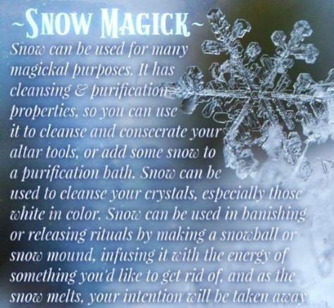 Water Magic Witchcraft, Snow Water Witchcraft, Tar Water Witchcraft, Types Of Water Witchcraft, Snow In Witchcraft, Ice Witch, Water Witch, Easy Spells, Green Witchcraft