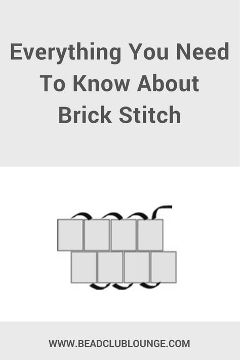 Everything You Need To Know About Brick Stitch - The Bead Club Lounge Seed Bead Necklace Patterns, Bead Necklace Patterns, Brick Stitch Tutorial, Seed Bead Bracelets Tutorials, Seed Bead Crafts, Bead Weaving Tutorials, Beaded Necklace Patterns, Motifs Perler, Beadwork Designs