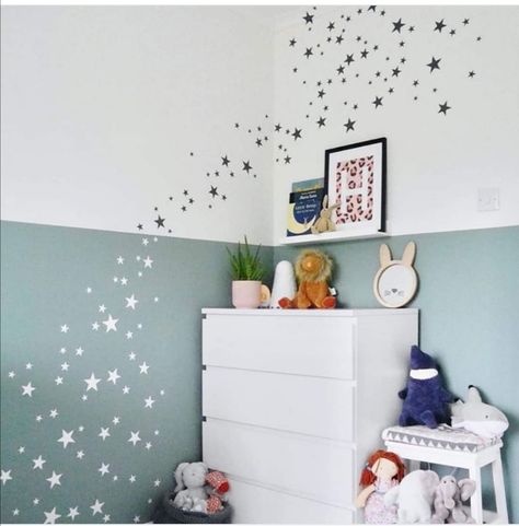 Boys bedroom ideas Kid Room Paint Ideas, Toddler Room Paint Ideas, Nursery Wall Painting Ideas, Children Room Wall Painting, Painting A Nursery, Nursery Painting Ideas, Baby Room Wall Painting, Kids Bedroom Paint Ideas, Kids Bedroom Wall Painting Ideas