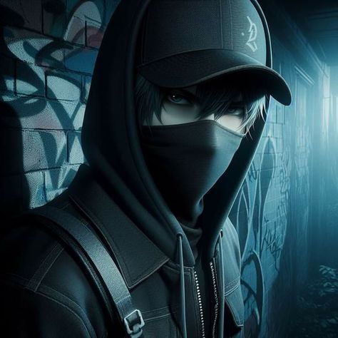 Anime Guy With Mask, Anime Guy With Headphones, Attitude Boy Dp Hd, Blindfold Anime Guy, Hermit Aesthetic, Anime Gamer Boy, Assassins Creed Outfit, Aesthetic Wave, Gaming Background