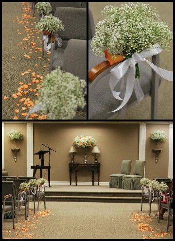 Kingdom Hall Wedding, Hall Wedding Decorations, Isle Wedding, Wedding Website Examples, Hall Decorations, Vintage Garden Wedding, Calla Lily Wedding, Kingdom Hall, Wedding Hall Decorations