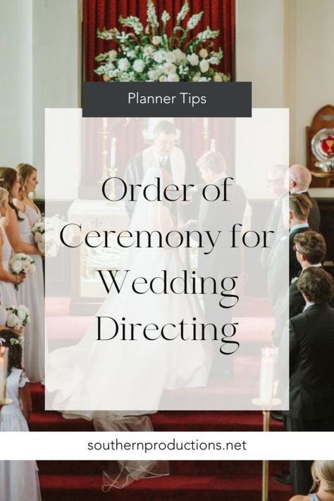 Wedding Recessional Order, How To Direct A Wedding, Bridal Procession Order, Order Of Wedding Procession, Wedding Order Of Ceremony, Wedding Ceremony Layout, Order Of Ceremony Wedding, Wedding Officiant Business, Wedding Ceremony Order