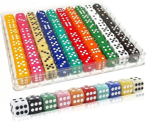 6 Sided Dice, Teaching Numbers, Creative Games, Color Games, Hobby Games, Dice Set, Teaching Classroom, Modern Round, Math Classroom