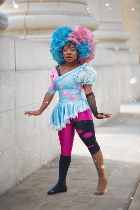 Crystal Gems/ Gemas de Cristal Steven Universe Garnet Cosplay, Steven Cosplay Universe, Steven Universe Fashion, Steven Universe Outfit Ideas, Garnet Steven Universe Cosplay, Steven Universe Outfits, Garnet Costume, Spinel Cosplay, Cotton Candy Outfit