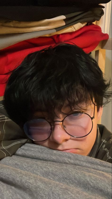 Fluffy Black Hair Male, Guy With Round Glasses, Trans Guy Haircut Round Face, Trans Guy Haircuts, Trans Guy Haircut, Round Face Men, Glasses For Round Faces, Brown Hair Boy, Boys Glasses