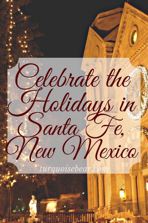 Parades, tree lightings, skiing, and authentic Native American celebrations are taking place in Santa Fe this year! Ring in the holiday season with the best holiday events in New Mexico. Christmas In Santa Fe New Mexico, Santa Fe New Mexico In December, Santa Fe New Mexico Christmas, Santa Fe Winter, Santa Fe Christmas, New Mexico Christmas, Mexico In December, Sante Fe New Mexico, Year Ring