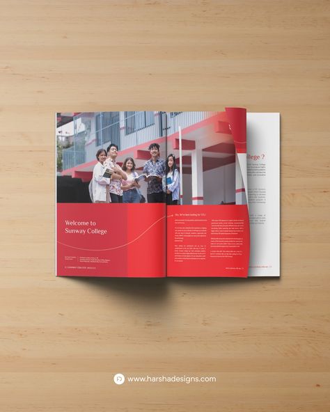 Brochure Design for Sunway College Kathmandu. Proudly Designed in Nepal! Client: Sunway College Kathmandu Location: Nepal Type: Logo and Brochure / Prospectus Design - Ready to elevate your Brand? Connect with us at : FB / insta - @harshadesigns Be.net/harshadesigns WhatsApp - +977 9843466230 mail us at - mail@harshadesigns.com www.harshadesigns.com #logo #corporate #college #university #brochure #digital #medical #school #learning #brochure #technology #business #logodesign #collat... Prospectus Cover Design, School Prospectus Cover Design, Course Prospectus Design, University Prospectus Design, College Prospectus, School Prospectus, University Brochures, Brochure Design, Instagram Accounts