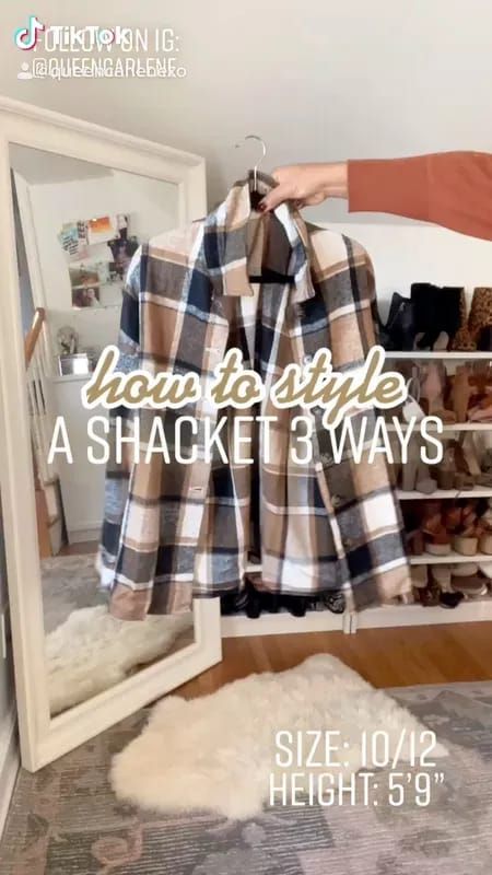 3 ways to style a shacket ! Flannel shacket: only $30 from amazon fashion. Casual style, casual outfits, flannel, how to style flannel, midsize, midsize fashion, sweater dress, amazon finds, amazon, amazon fashion, Walmart, Walmart fashion, Walmart finds, target, target finds, target fashion, red dress, mom jeans, ripped denim, leather leggings, leather pants, shacket, flannel shacket, shacket under $30. Casual Outfits Flannel, How To Style Flannel, Mid Size Outfit Ideas, Style A Shacket, Fall Jacket Trends, Shacket Outfit Women, Shacket Style, Mid Size Outfits, Gno Outfit