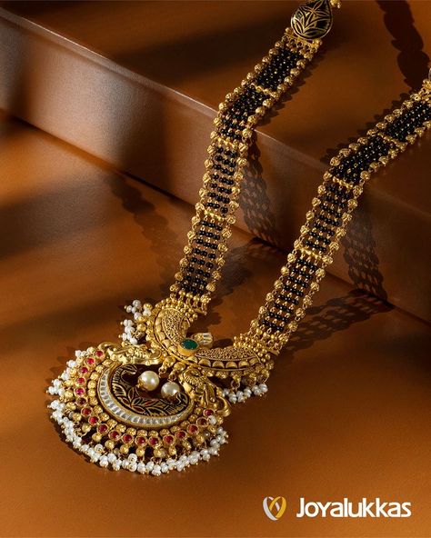 Apurva Collection Temple Jewellery Mangalsutra Design, Mangalsutra Designs Long Indian Bridal, Mangal Sutra Designs Gold, Antique Mangalsutra Designs Gold, Nallapusalu Designs Gold Long, Long Mangalsutra Designs Gold, Gold Mangalsutra Design, Antique Mangalsutra, Mangalsutra Designs Gold