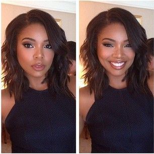 Style Obsession | Shoulder Length. | BELLEMOCHA.com Pelo Afro, Layered Bob Hairstyles, 2015 Hairstyles, Gabrielle Union, Relaxed Hair, Lily Collins, Charlize Theron, Makati, Short Hairstyles For Women