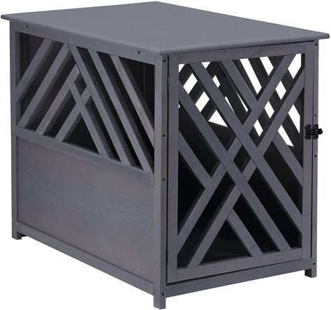 Small Dog Cage, Crate End Table, Crate Side Table, Dog Crate End Table, Furniture Style Dog Crate, Wood Dog Crate, Crate End Tables, Wooden Dog Crate, Dog Cage