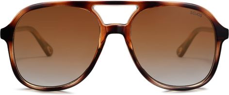 Amazon.com: SOJOS Retro Polarized Aviator Sunglasses for Women Men Classic 70s Vintage Trendy Square Aviators SJ2174, Brown Tortoise/Brown : Clothing, Shoes & Jewelry Sojos Sunglasses, Amazon Things, Green Clothing, Polarized Aviator Sunglasses, Polarized Glasses, Sunglasses Women Aviators, Kids Glasses, Men Classic, Trendy Sunglasses