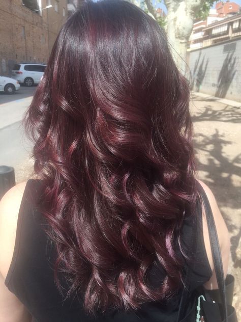 Highlight Inspiration, Black Cherry Hair, Colour Violet, Plum Hair, Wine Red Hair, Wine Hair, Red Hair Inspo, Cherry Hair, Violet Hair