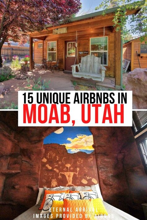 Where To Stay In Moab Utah, Utah Airbnb, Moab Utah Camping, Utah Itinerary, Unique Airbnbs, Travel Utah, Utah National Parks Road Trip, Utah Trip, Vacation List