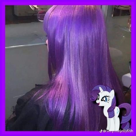 Mlp Hairstyles, Mlp Hair, My Little Pony Hair, Half And Half Hair, Hair Inspired, Dyed Hair Purple, Short Box Braids Hairstyles, Hair Color Cream, Mlp Characters