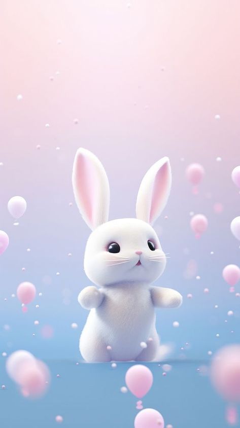 Rabbit jumping dreamy wallpaper balloon animal mammal. | free image by rawpixel.com Cute Bunny Wallpaper, Dreamy Wallpaper, Rabbit Jumping, Dance Wallpaper, Rabbit Wallpaper, Cute Bunny Rabbit, Balloon Background, Bunny Wallpaper, Wallpaper Cute