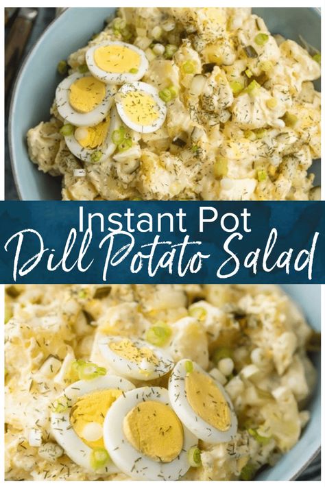 Potato Salad With Dill Pickles, Dill Pickle Potato Salad, Potato Salad With Dill, Pickle Potato Salad, Easy Potato Salad Recipe, Instant Pot Potato Salad, Dill Potato Salad, Dill Potato, Salad With Dill