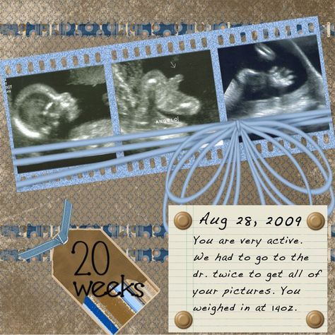 Baby Scrapbook Layouts - Bing Images Ultrasound Scrapbook, Baby Boy Scrapbook Layouts, Pregnancy Scrapbook, Ultra Sound, Scrapbook Bebe, Boy Scrapbook Layouts, Baby Ultrasound, Baby Scrapbook Pages